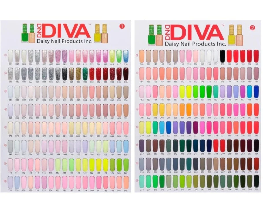 DND Diva nail color collection available at Elite Nail Spa