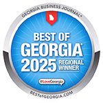 Best of Georgia 2025 award badge – Elite Nail Spa Acworth