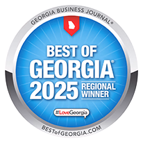 Best of Georgia 2025 award badge – Elite Nail Spa Acworth